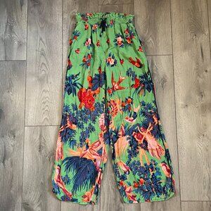Anthropologie Lively Pajama Green Whimsical Pants Bottoms size XS